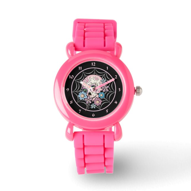 Reloj De Pulsera Calavera dulce de azúcar (Anverso)