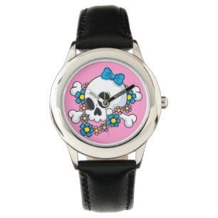 Reloj De Pulsera Calavera eléctrica de flor