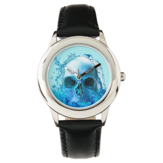 Reloj De Pulsera Calavera en agua (Anverso)