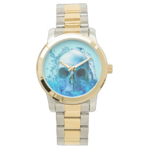 Reloj De Pulsera Calavera en agua