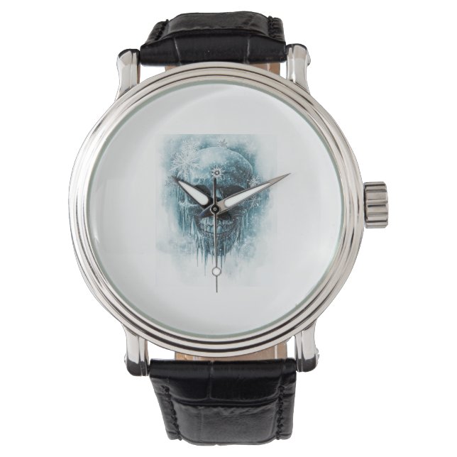 Reloj De Pulsera Calavera helada de invierno (Anverso)