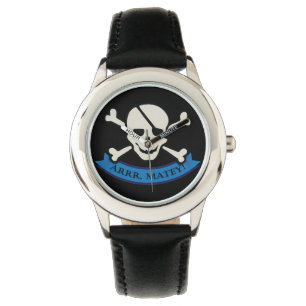 Reloj De Pulsera Calavera - Negro de acero inoxidable Personalizado
