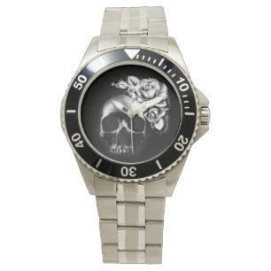 Reloj De Pulsera Calavera y rosas