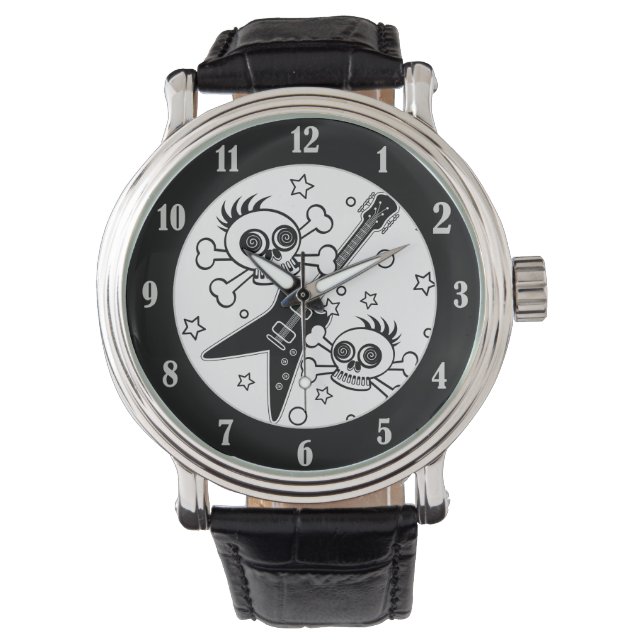 Reloj De Pulsera Calaveras Metalizado pesadas (Anverso)