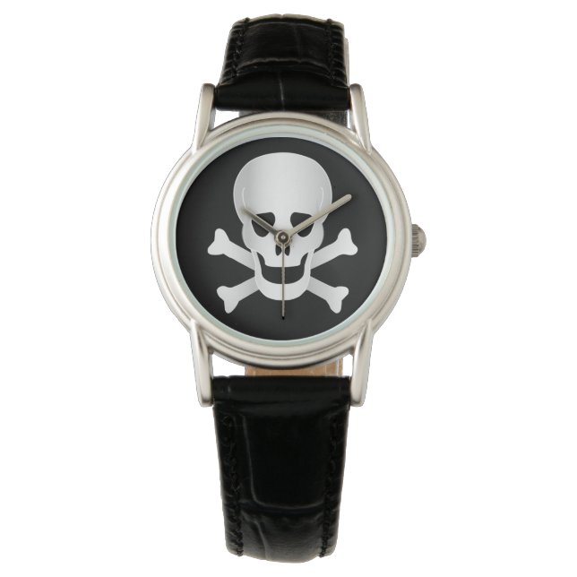 Reloj De Pulsera Calaveras Y Huesos (Anverso)