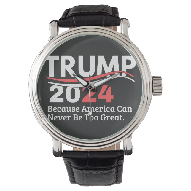 Reloj De Pulsera calcomanía trump 2024 (Anverso)