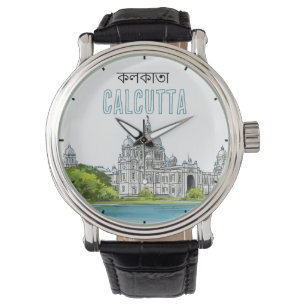 Reloj De Pulsera Calcuta "Victoria Memorial" Kolkata Bengali