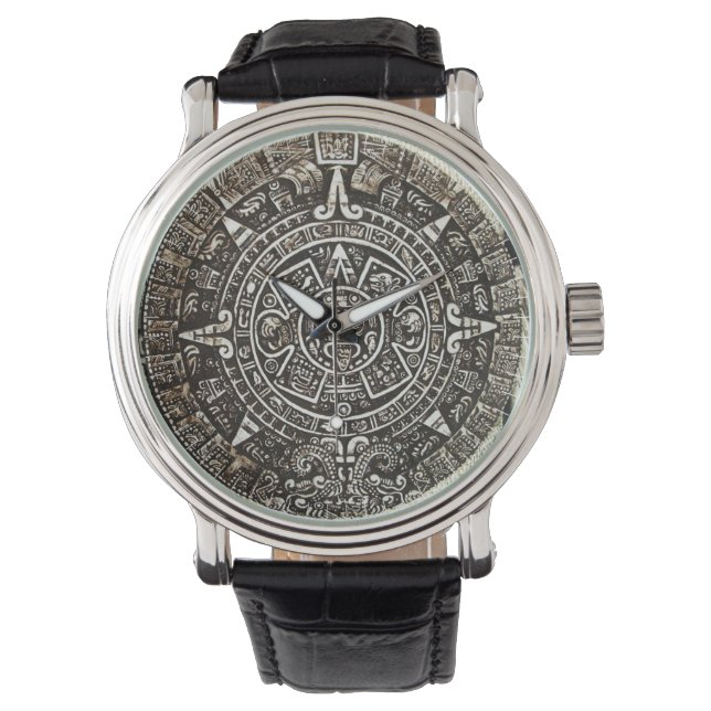 Reloj De Pulsera Calendario azteca (Anverso)
