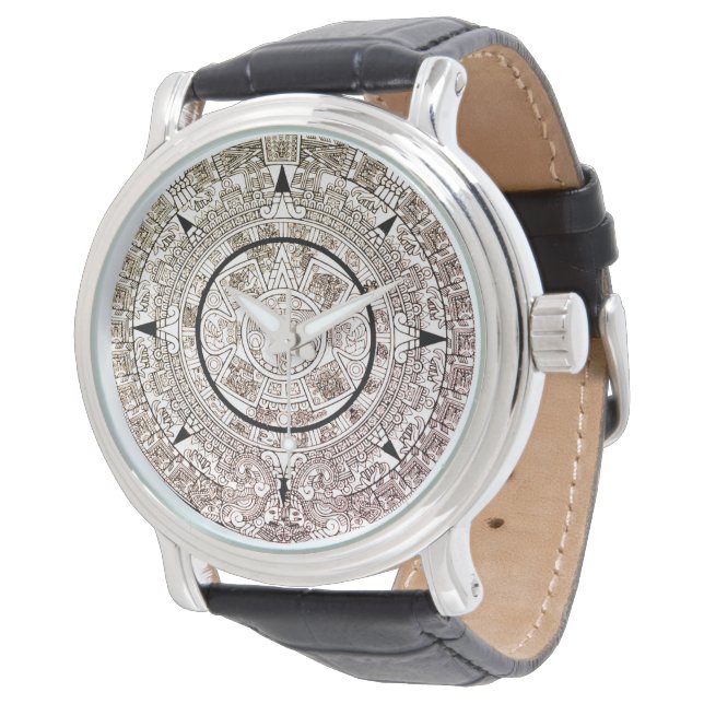 Reloj De Pulsera Calendario Disco Solar Azteca (Angular)