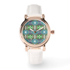 Reloj De Pulsera Calidoscopio de Marea Esmeralda