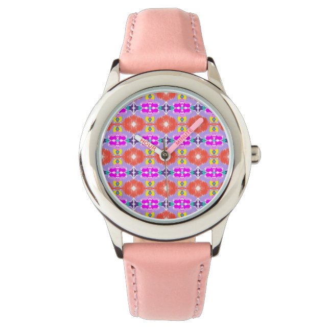 Reloj De Pulsera Calidoscopio Flor Solar (Anverso)
