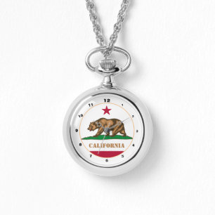 Reloj De Pulsera California & Flag, California, Estados Unidos/dise