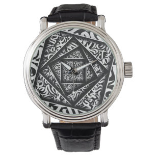 Reloj De Pulsera caligrafía árabe 3d