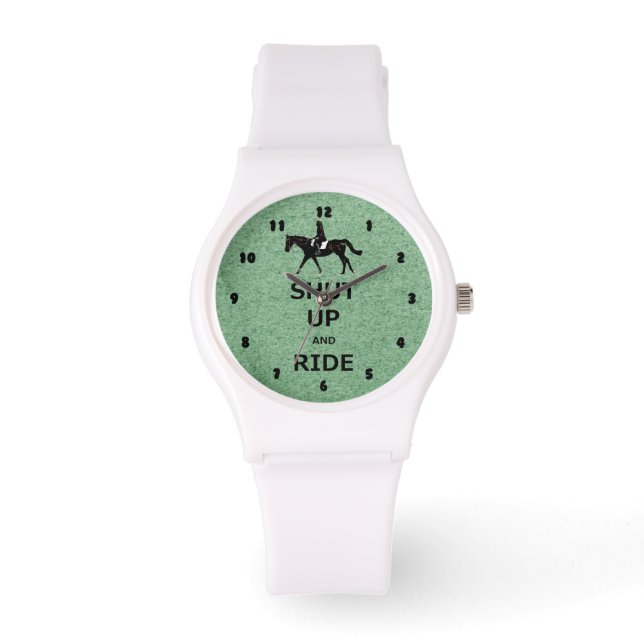 Reloj De Pulsera ¡Cállate y monta! Caballo ecuestre (Anverso)