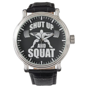 Reloj De Pulsera Cállate Y Squat: Motivación De La Solución
