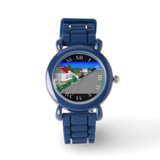 Reloj De Pulsera Calles y construcción de casa