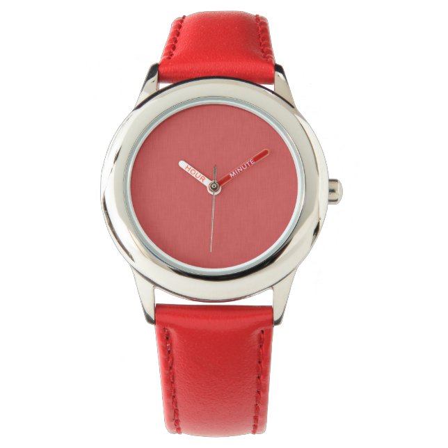 Reloj De Pulsera Calm & simple visual red textured background  (Anverso)