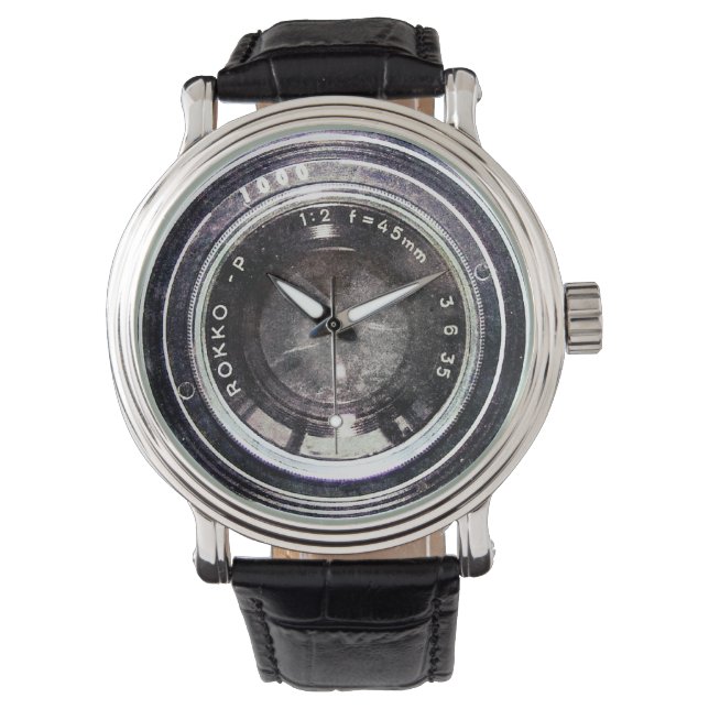 Reloj De Pulsera Cámara negra antigua (Anverso)