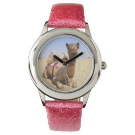 Reloj De Pulsera Camello Desierto Medio Oriente Paz Amor Naturaleza