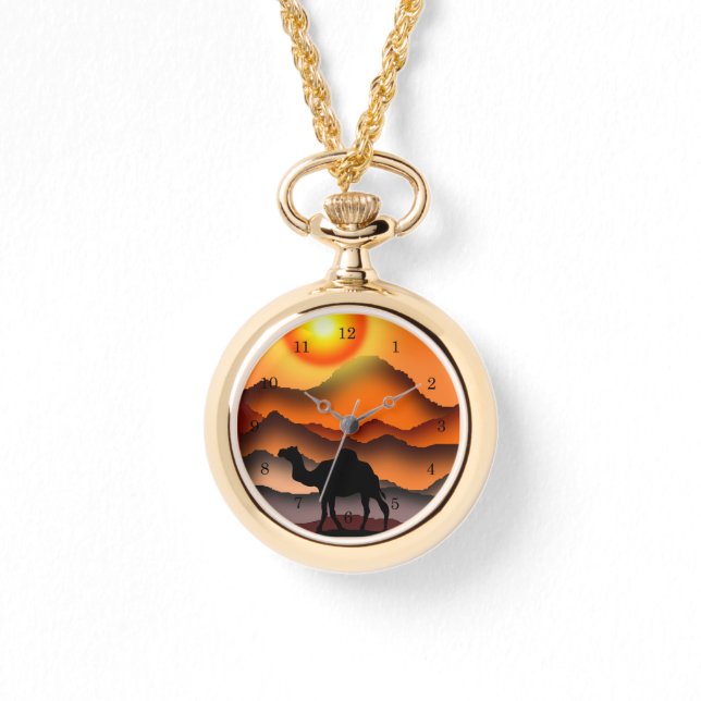 Reloj De Pulsera Camellos en Sunset Desert Watch (Anverso)