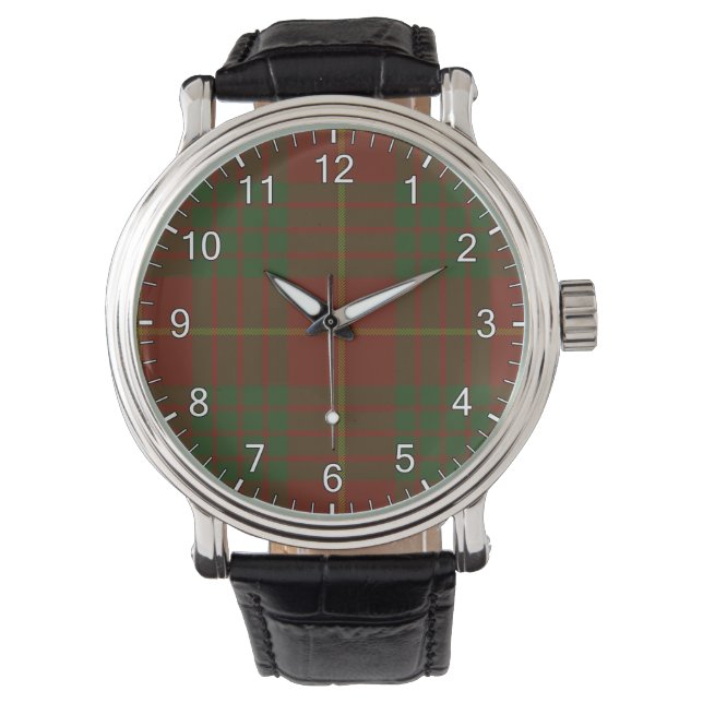 Reloj De Pulsera Cameron Clan Tartan (Anverso)