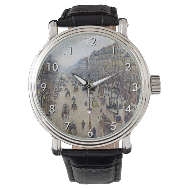 Reloj De Pulsera Camille Pissarro - Boulevard Montmartre, mañana (Anverso)