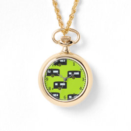 Reloj De Pulsera Caminando en verde