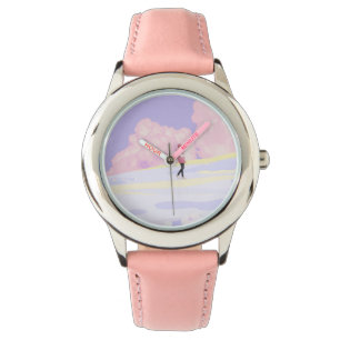 Reloj De Pulsera Caminante del paisaje onírico pastel