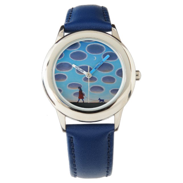 Reloj De Pulsera Caminar Por El Perro/ (Anverso)