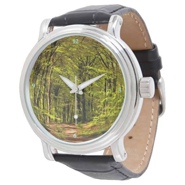 Reloj De Pulsera Caminata por los bosques en primavera (Angular)
