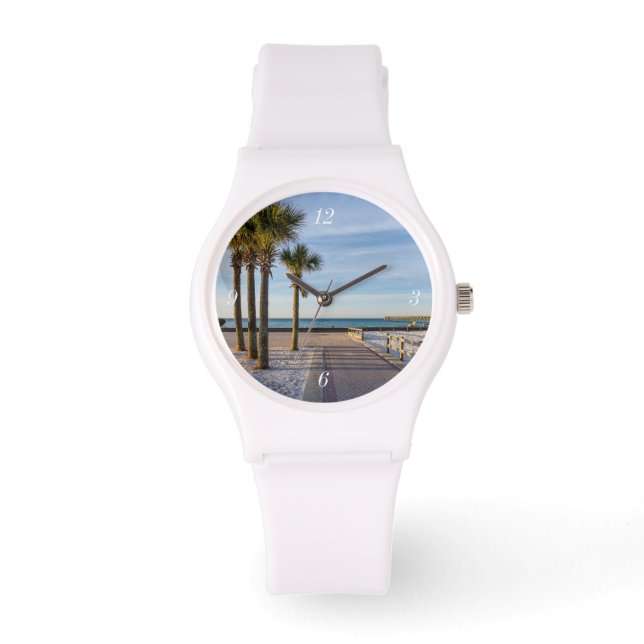 Reloj De Pulsera Camino De Pavimento A Pensacola Beach Sporty Watch (Anverso)