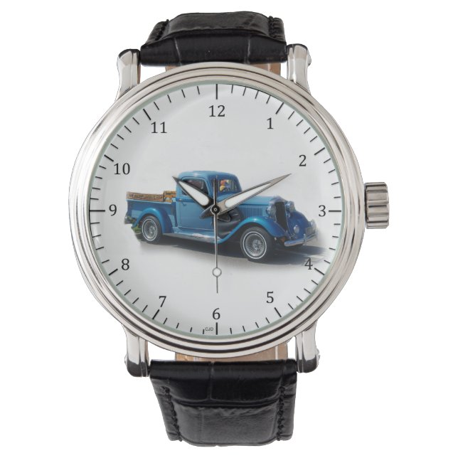 Reloj De Pulsera Camión azul de 1935 (Anverso)