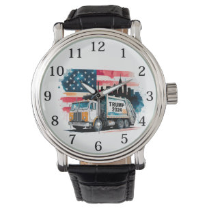 Reloj De Pulsera Camión basura para Trump