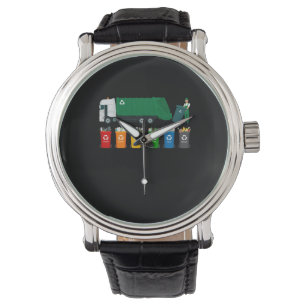 Reloj De Pulsera Camión de basura reciclado