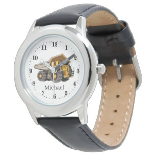 Reloj De Pulsera camión de volcado de construcción de chicos geni
