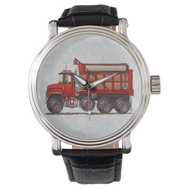 Reloj De Pulsera Camión de volcado de grava suave (Anverso)