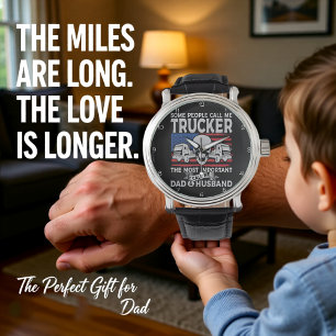 Reloj De Pulsera Camionero, Papá, Esposo, Cráneo Americano