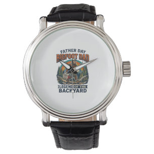 Reloj De Pulsera Camiseta Bigfoot Papá Día del Padre Snacks Héroe D