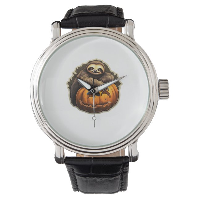 Reloj De Pulsera Camiseta clásica de Halloween con temática eslovac (Anverso)