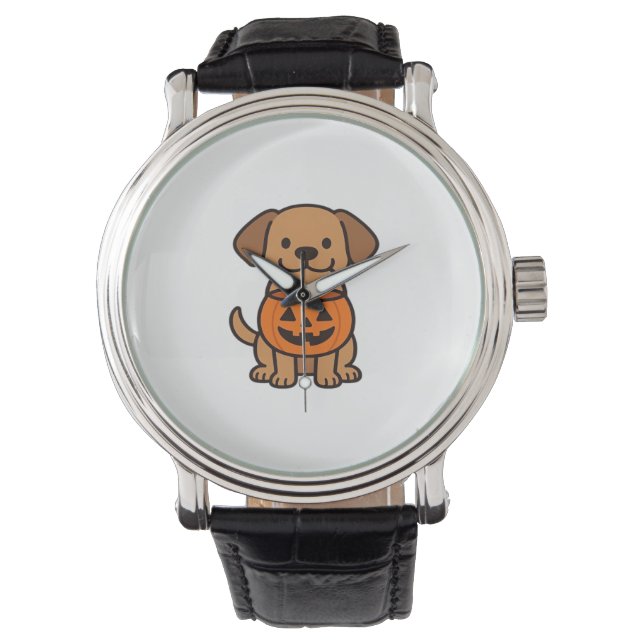 Reloj De Pulsera Camiseta clásica de truco de perro de dibujos anim (Anverso)