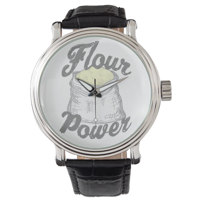 Reloj De Pulsera Camiseta con poder de harina (Anverso)