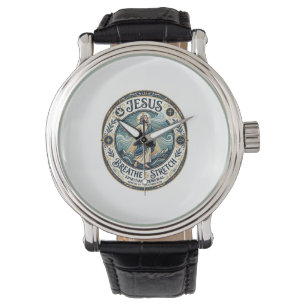 Reloj De Pulsera Camiseta de bienestar del movimiento suave de Jesú