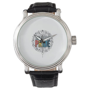 Reloj De Pulsera Camiseta de concientización inclusiva vintage de o