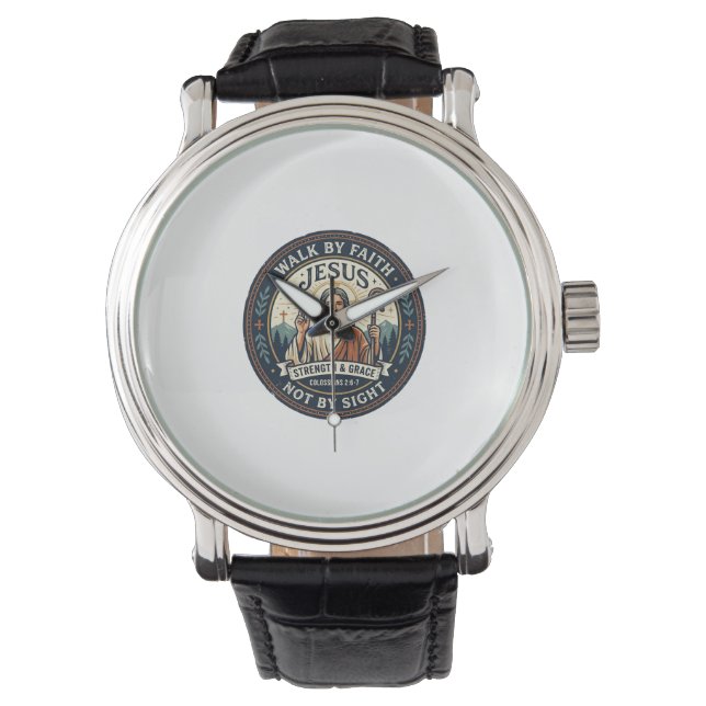 Reloj De Pulsera Camiseta de moda de Jesus Matcha Cafe Graphic Chri (Anverso)