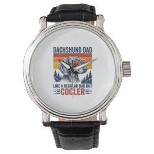 Reloj De Pulsera Camiseta de Papá Dachshund como un papá normal per