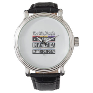 Reloj De Pulsera Camiseta de protesta patriótica Sin reyes en Améri
