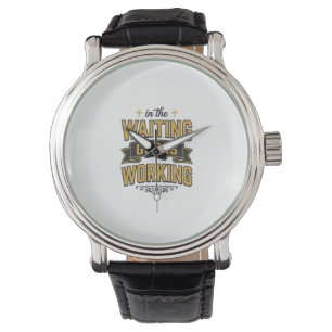 Reloj De Pulsera Camiseta de tipografía vintage de fe Dios está tra