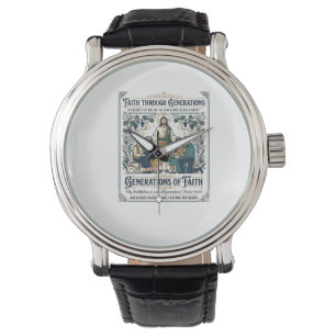 Reloj De Pulsera Camiseta del Árbol Genealógico de Jesús Diseño Bas