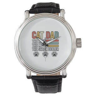 Reloj De Pulsera Camiseta Diseño Vintage Divertido Cat Dad para Ven