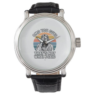 Reloj De Pulsera Camiseta divertida con cita retro de Facepalm grab